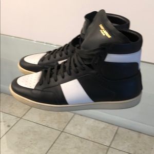 Saint Laurent Court Classic High Top Sneakers